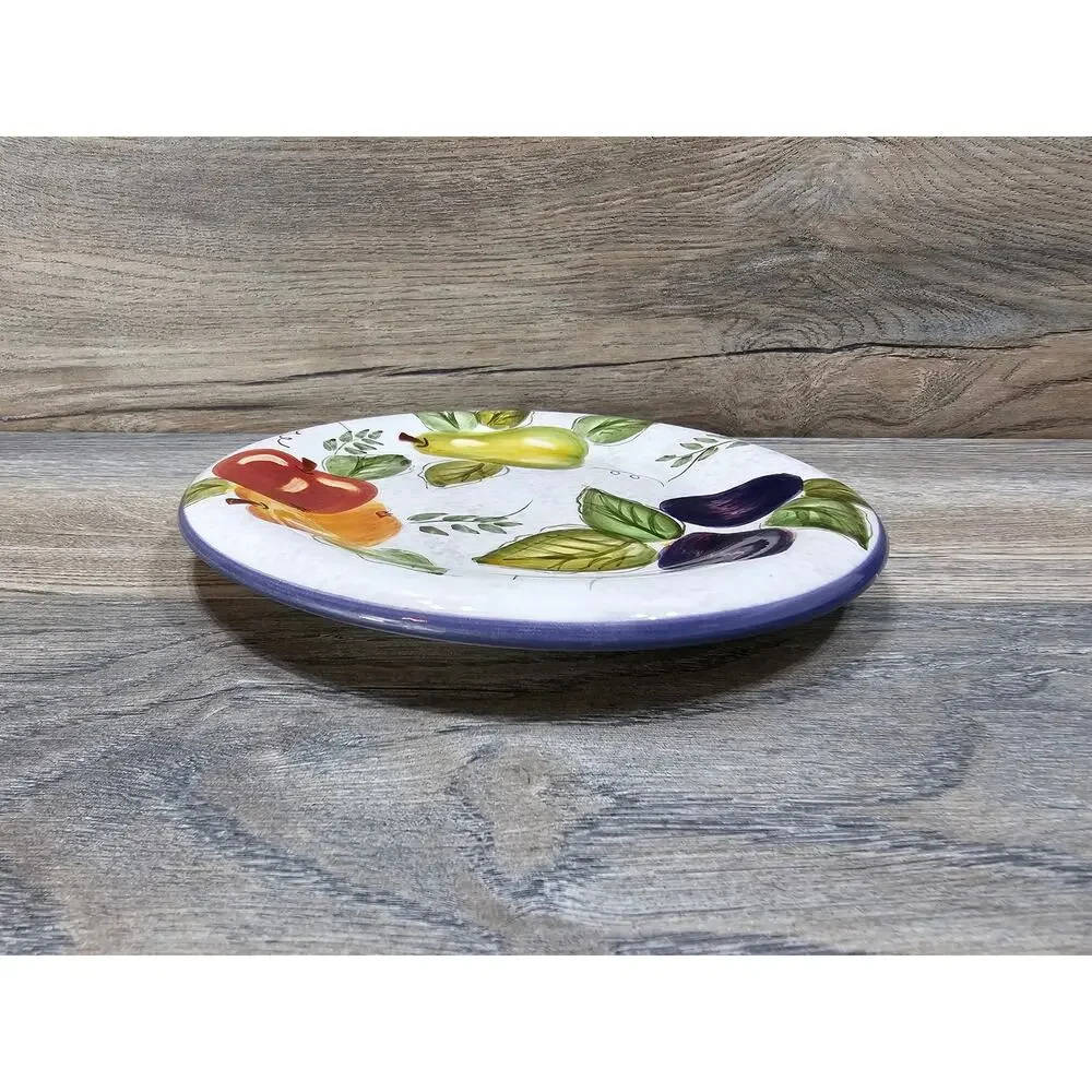 Oneida Vintage Fruit Hand Painted Salad Plate Discontinued Pattern